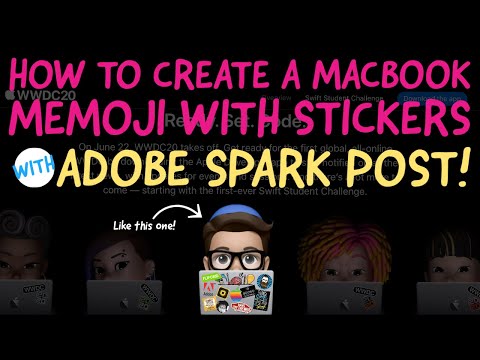 How To Create A Macbook Memoji With Stickers In Adobe Spark Post