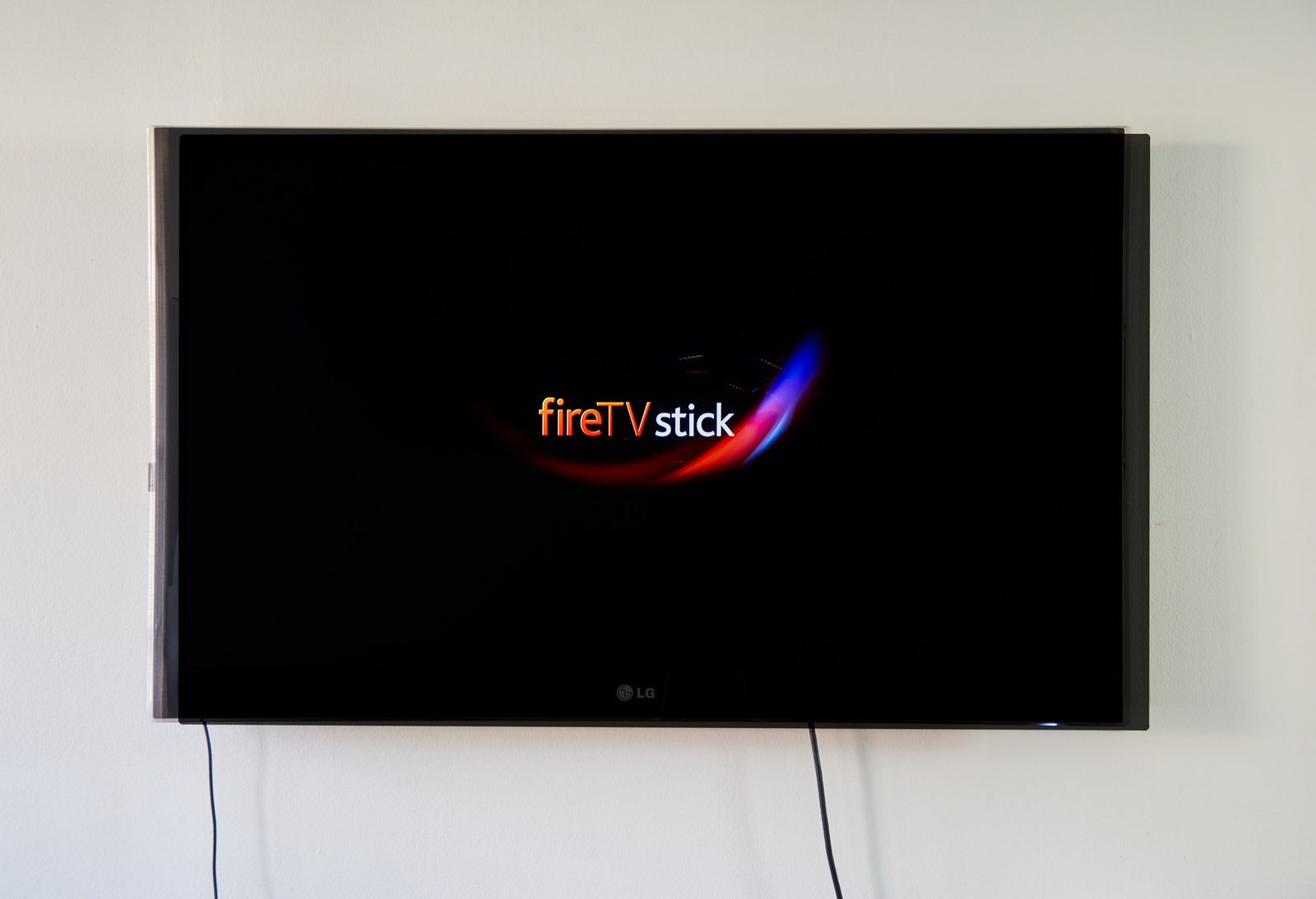 MONTREAL CANADA - NOVEMBER 15 2017: Amazon Fire TV Stick on LG TV. Amazon Fire TV Stick is a low cost version in a HDMI-stick format of Amazon Fire TV Android based.