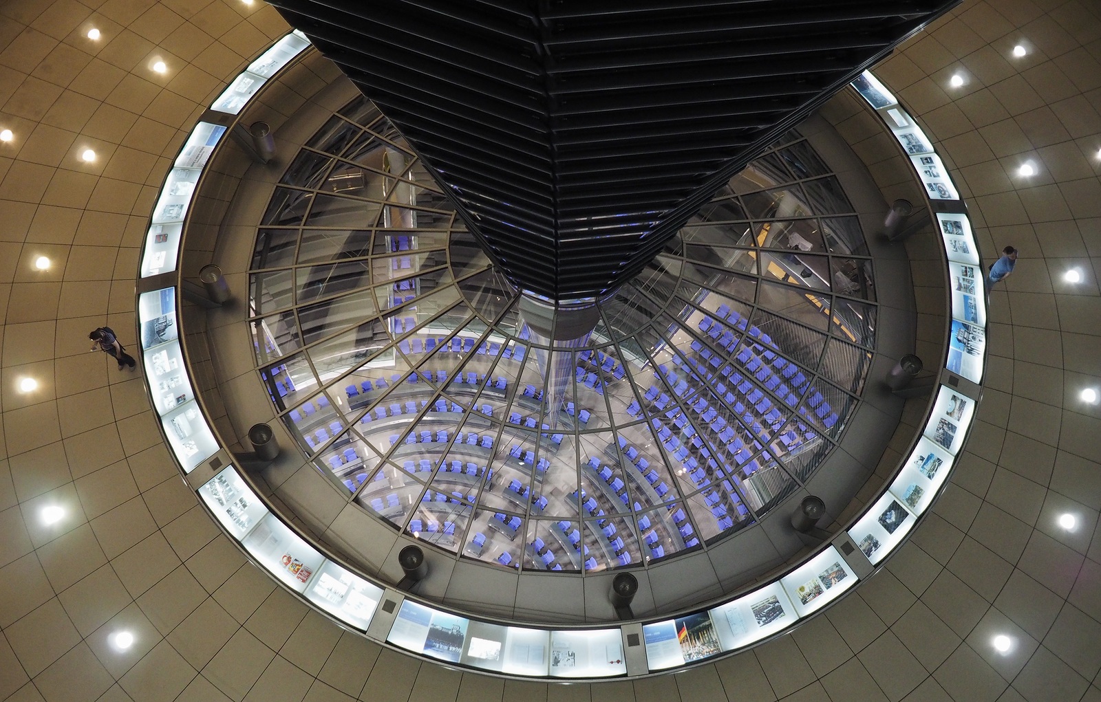 BERLIN, GERMANY - CIRCA JUNE 2019: Dome of the Bundestag German Houses of Parliament at dusk