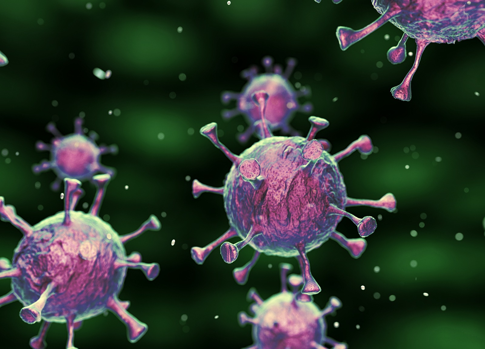 Coronavirus 2019-nCov novel coronavirus concept responsible for asian flu outbreak and coronaviruses influenza. Dangerous pandemic flu cases coronavirus strain microscope virus close up. 3d rendering