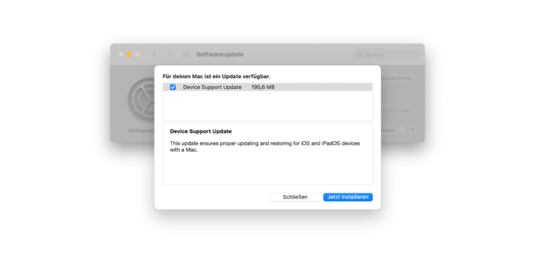 Mac: Apple veröffentlicht "Device Support Update"