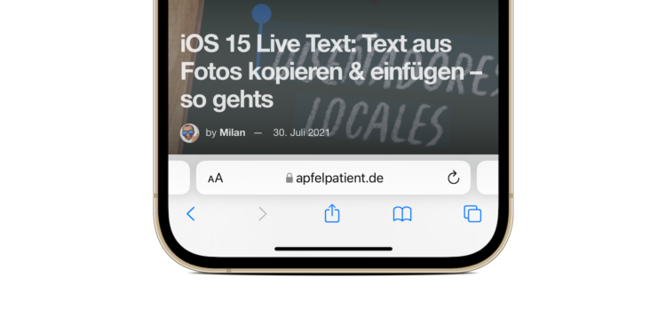 iOS 15 Safari