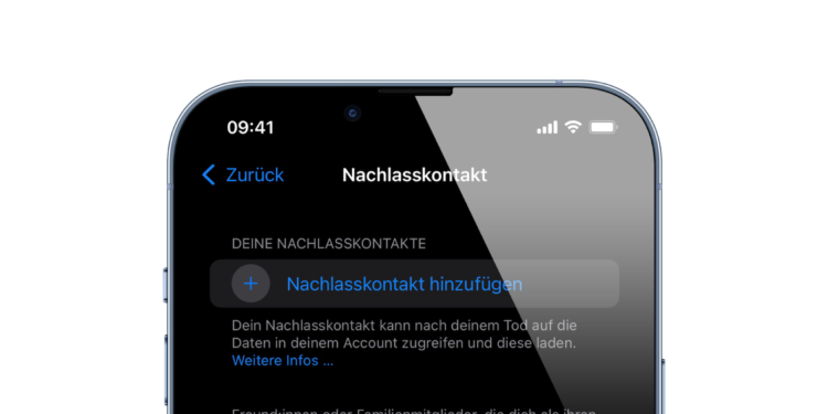 iOS 15.2 Beta 2: Apple integriert "Nachlasskontakt"