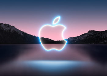 Apple plant im Herbst großes Produktfeuerwerk