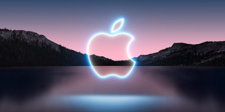 Apple plant im Herbst großes Produktfeuerwerk