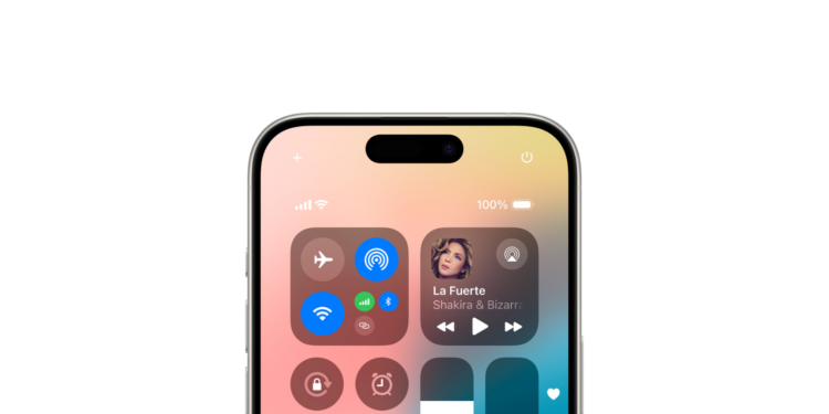 iOS 18 Kontrollzentrum