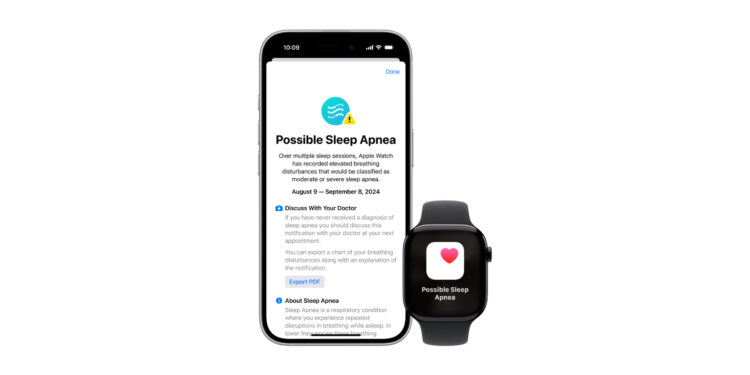 Schlafapnoe-Erkennung Apple Watch