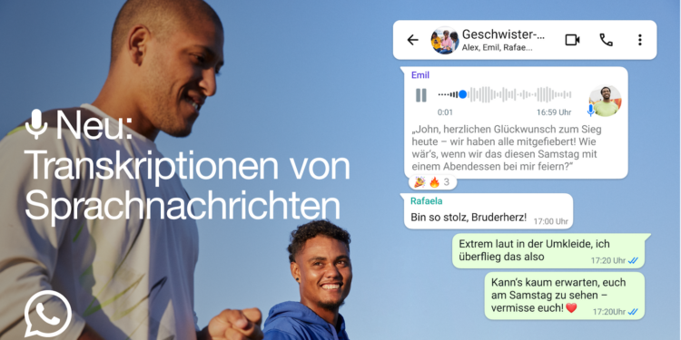 WhatsApp Transkription von Sprachnachrichten