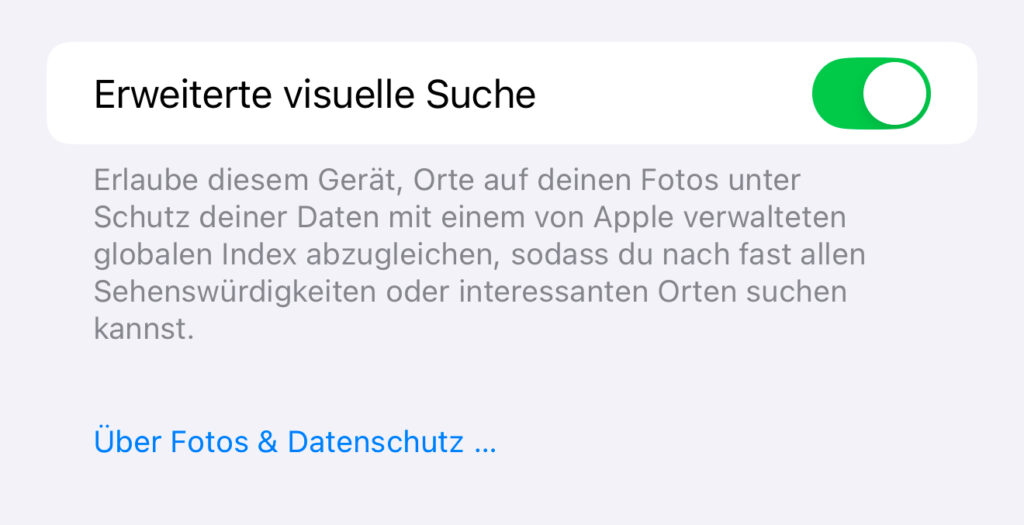 iOS 18 Erweiterte visuelle Suche