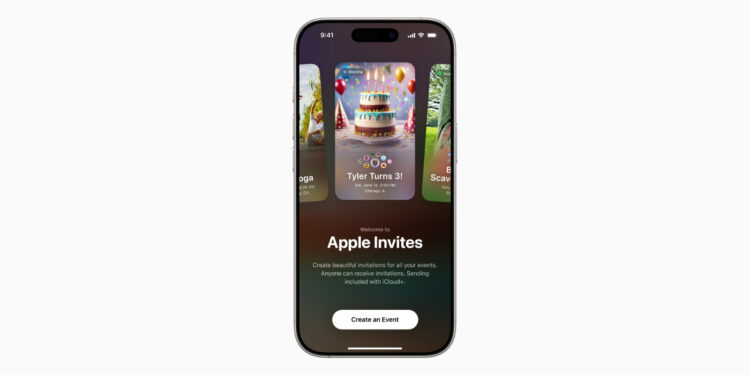 Apple Einladungen App